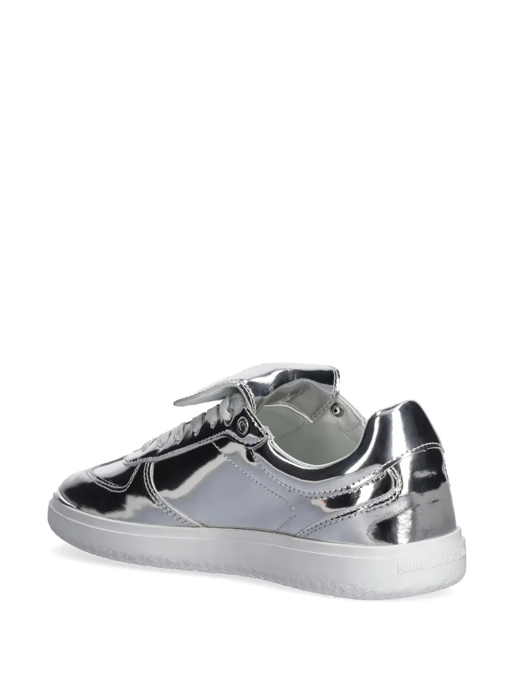 Karl Lagerfeld metallic-effect sneakers Silver