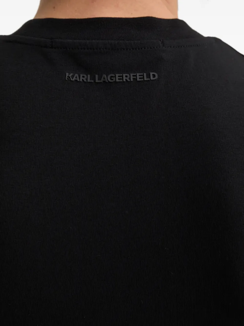 Karl Lagerfeld T-shirt met logoprint Zwart