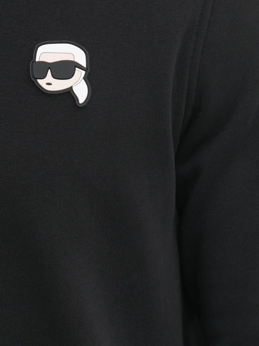 Karl Lagerfeld Hoodie met logopatch Zwart