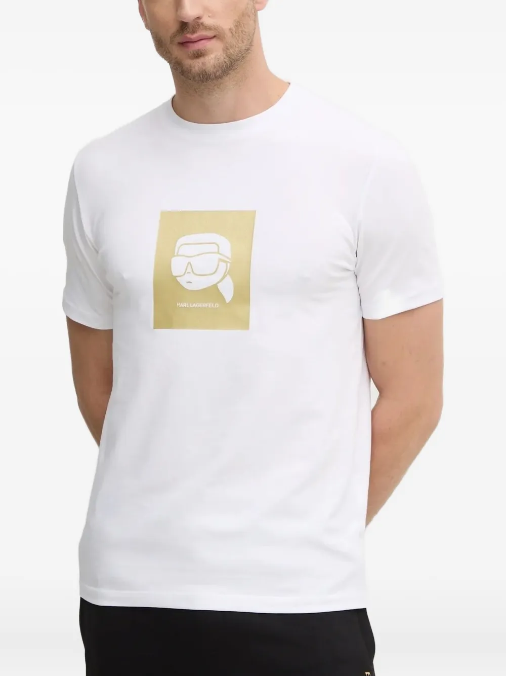 Karl Lagerfeld logo-print T-shirt - ホワイト Karl Lagerfeld logo-print T-shirt - ホワイト