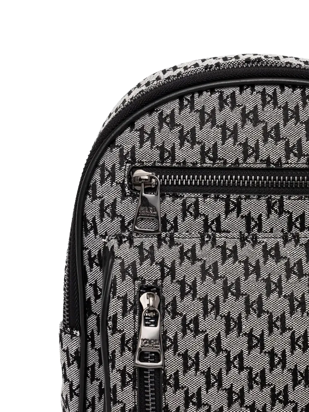 Karl Lagerfeld Rugzak met monogram Zwart