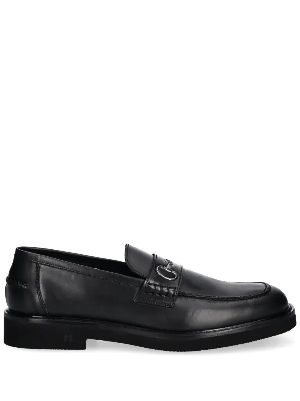 Karl Lagerfeld レザーローファー | ブラック | FARFETCH JP