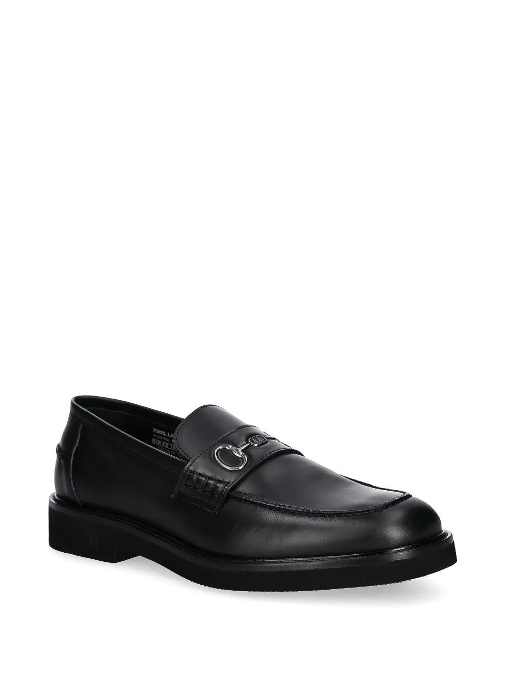 Karl Lagerfeld Leren loafers - Zwart