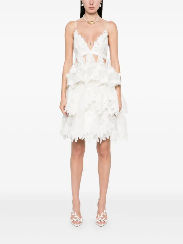 ZIMMERMANN Crush Mini Dress | White | FARFETCH
