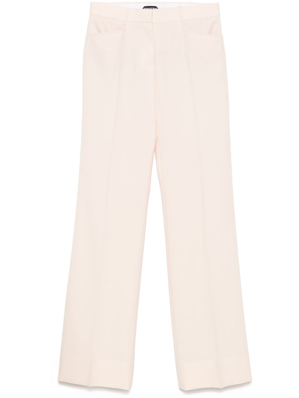 pressed-crease trousers