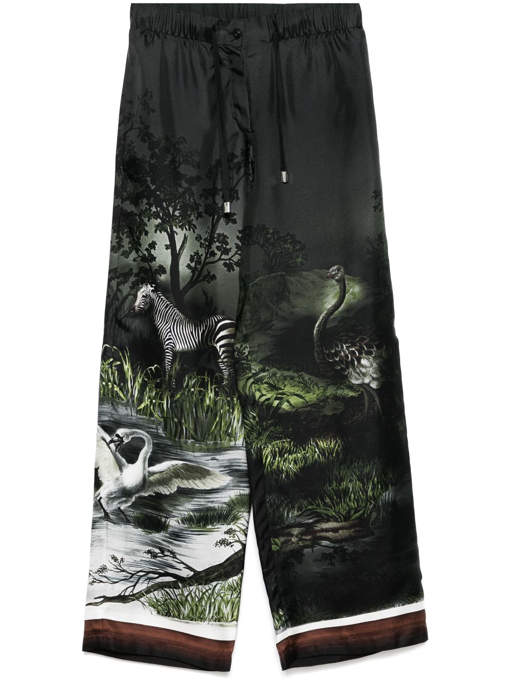 The Attico Broek met print Grijs