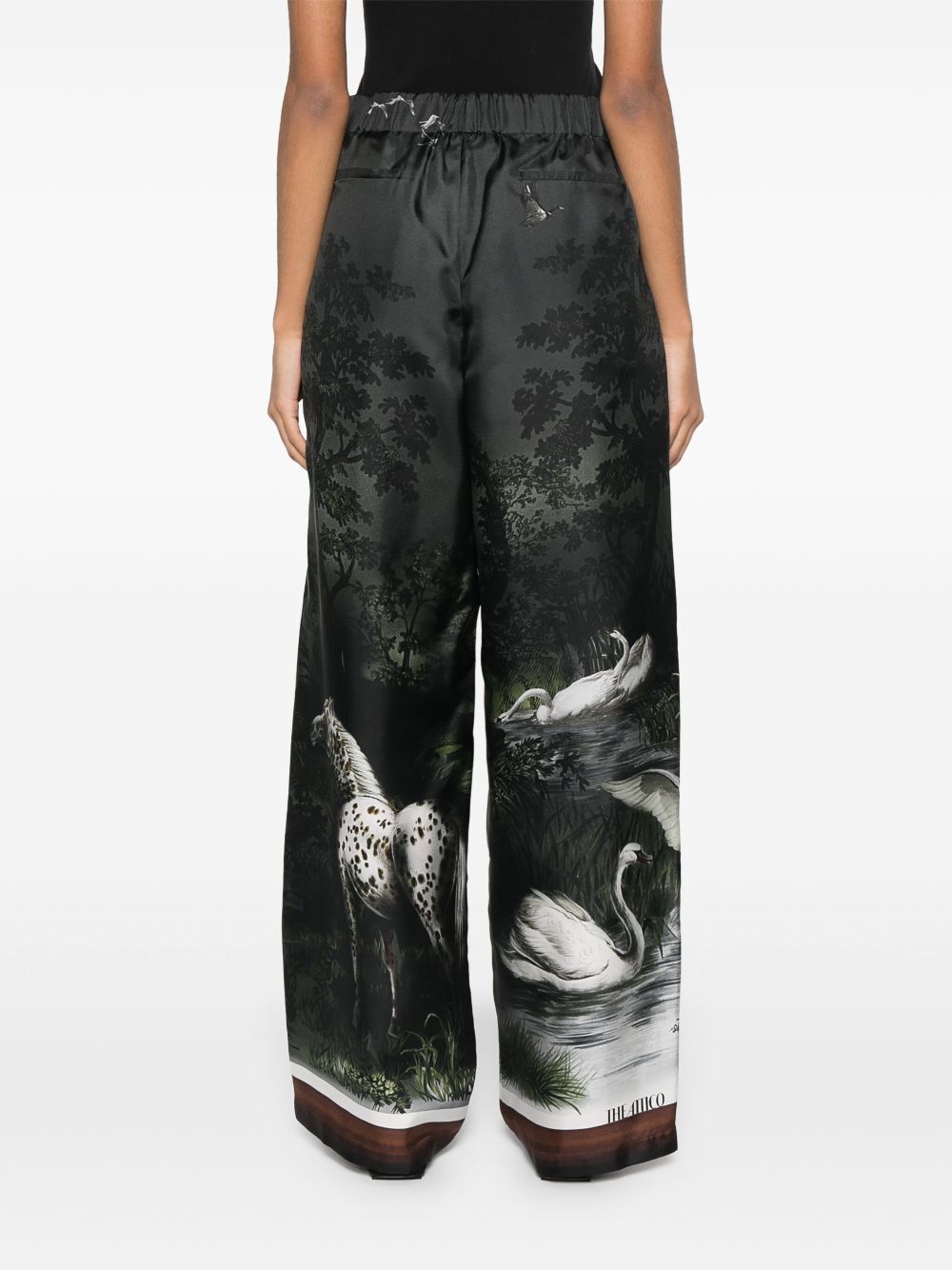 The Attico Broek met print Grijs