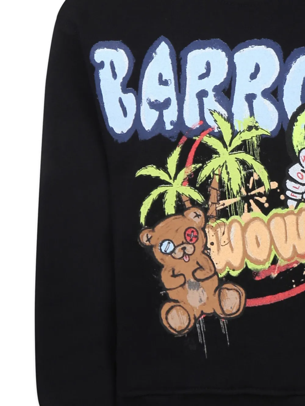 Barrow kids Sweater met logoprint Zwart