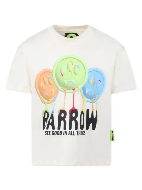 Barrow kids smiley face-print T-shirt