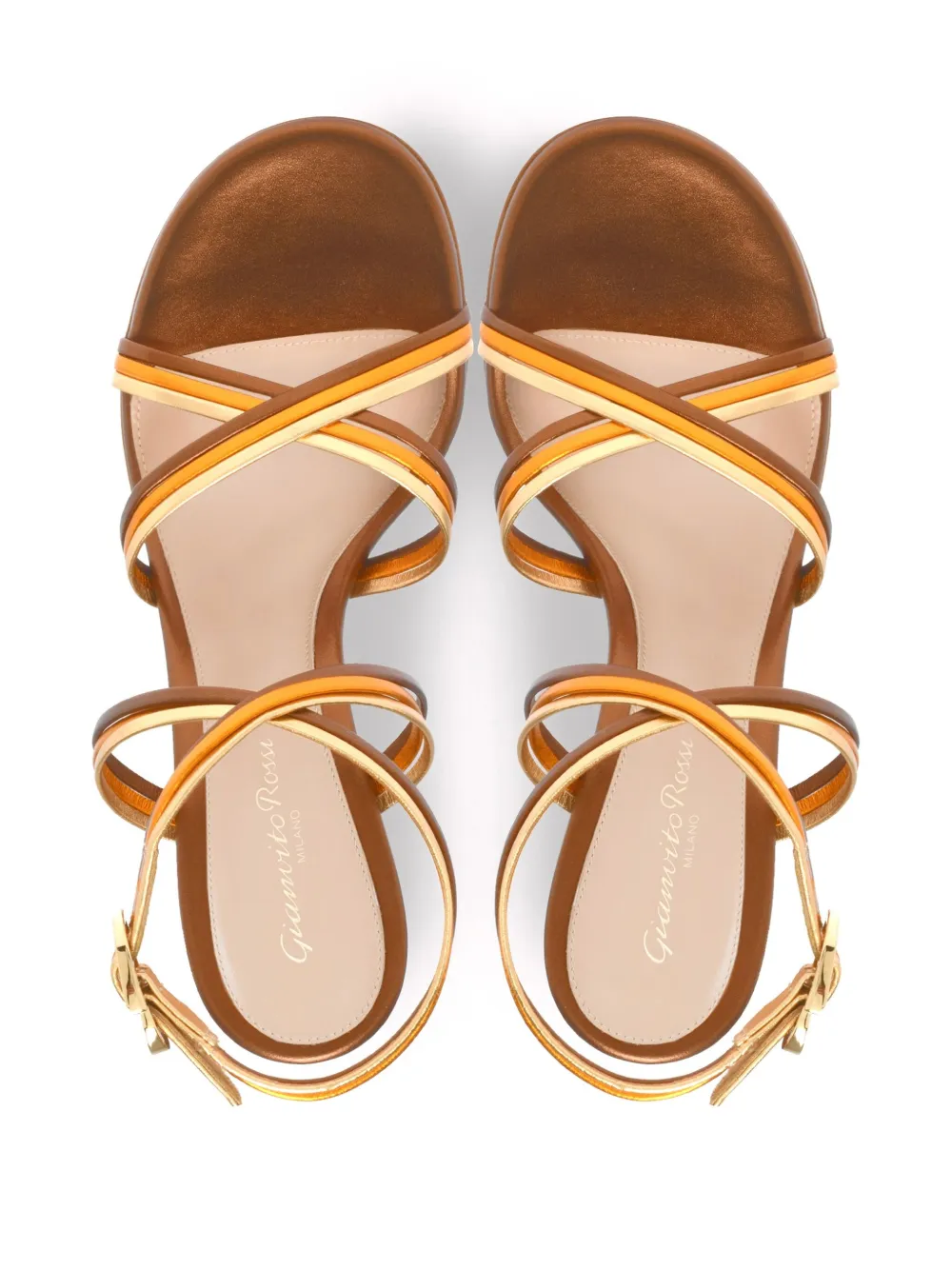 Gianvito Rossi 85mm Calissa sandals Brown