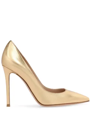 Gianvito Rossi エナメルレザー プラットフォームパンプス | ピンク