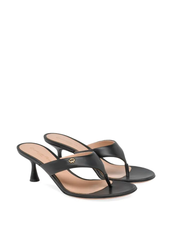 【関税込み】Gianvito Rossi ブラック Ascent 55 ヒールサンダル Gianvito Rossi: ブラック Ascent 55 ヒールサンダル | SSENSE 日本