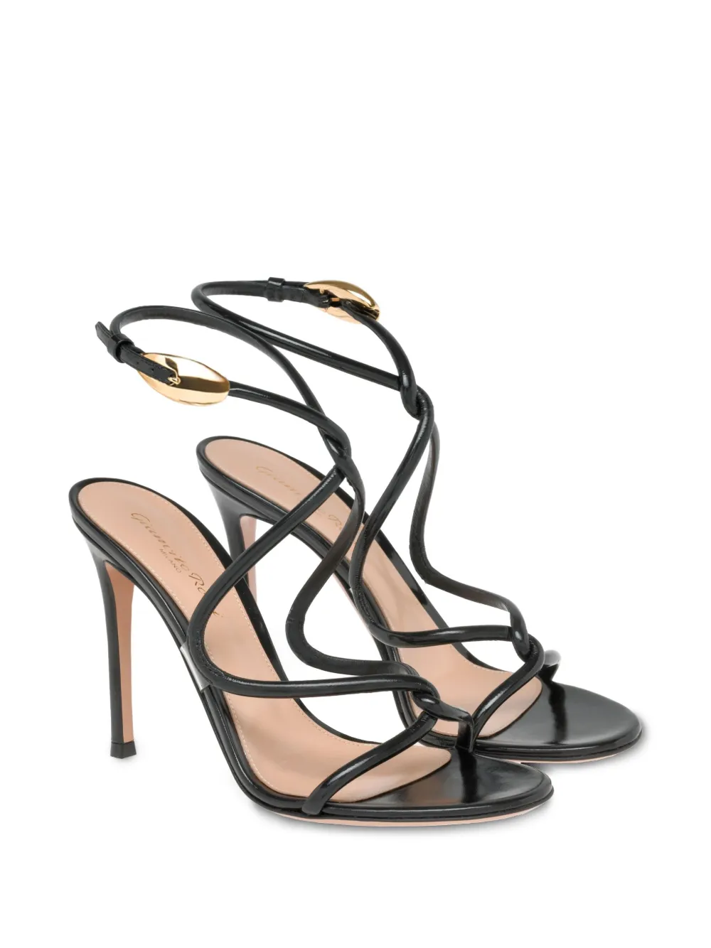 Gianvito Rossi 105 mm Mamba sandalen Zwart