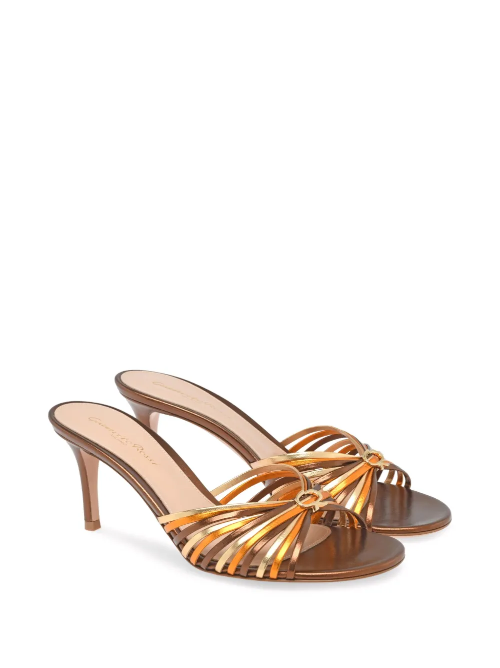 Gianvito Rossi 70 mm Vyna sandalen Goud