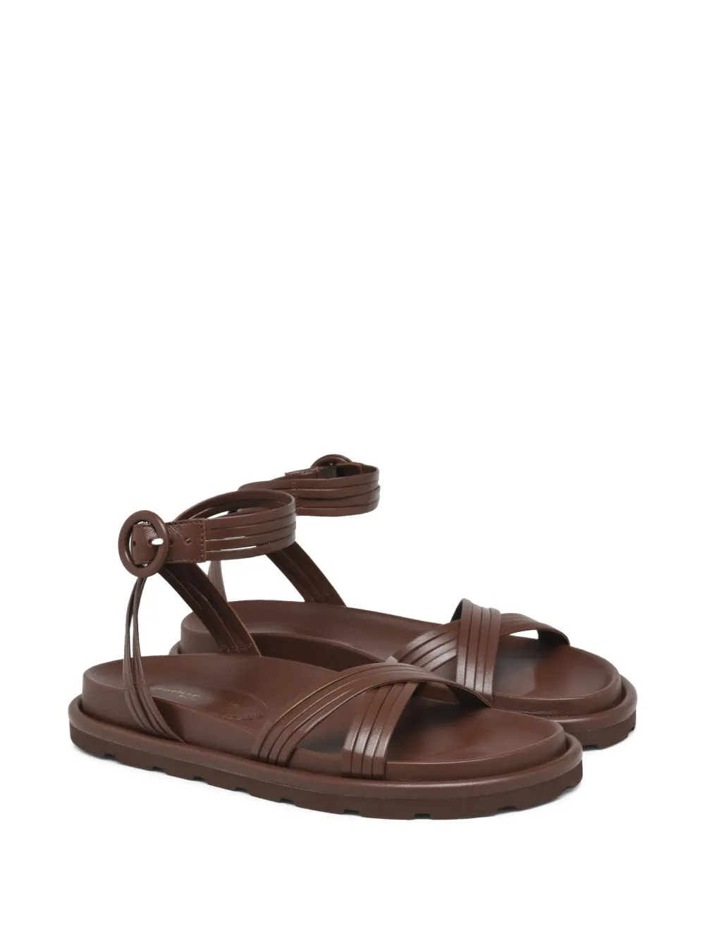 Gianvito Rossi leather sandals Brown