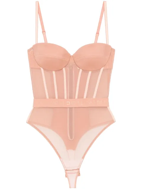 Elisabetta Franchi logo-waistband bodysuit 