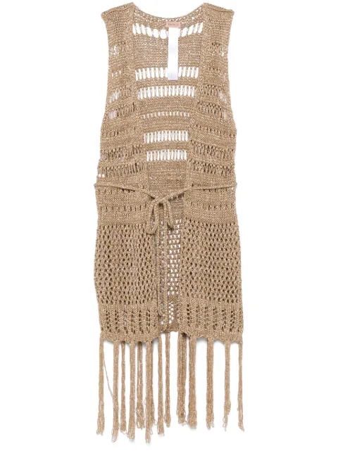 TWINSET open-knit gilet
