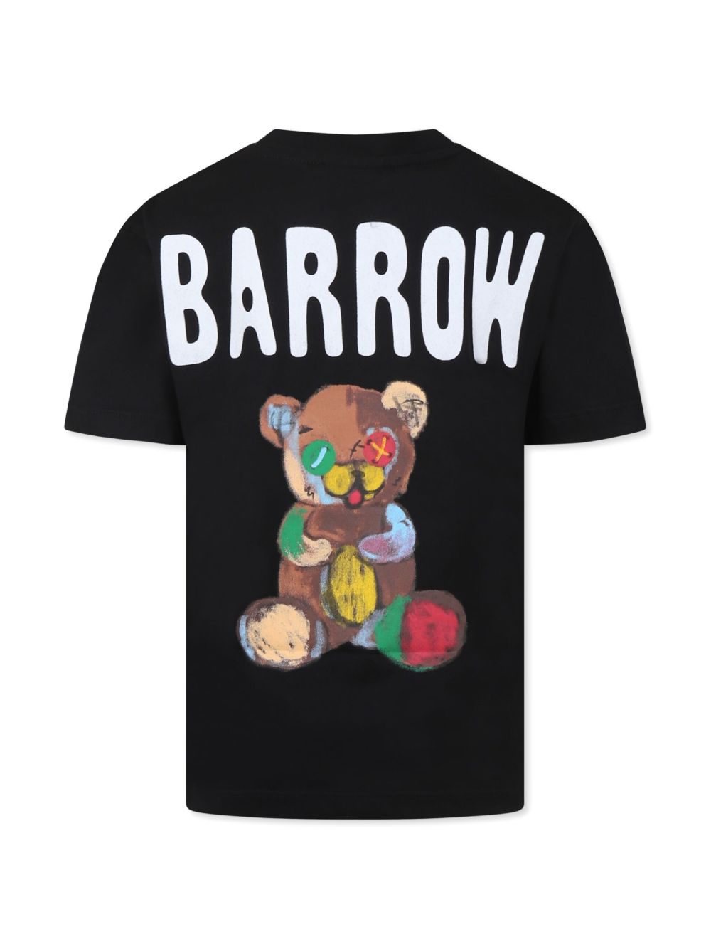 Barrow kids logo-print T-shirt - Zwart