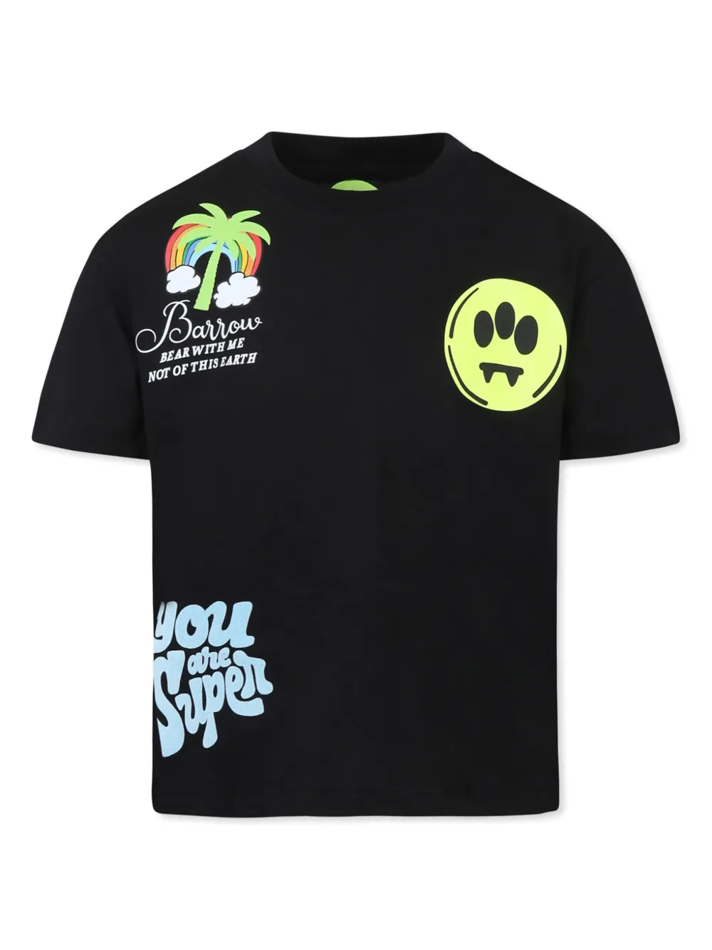 Barrow kids T-shirt met logoprint Zwart