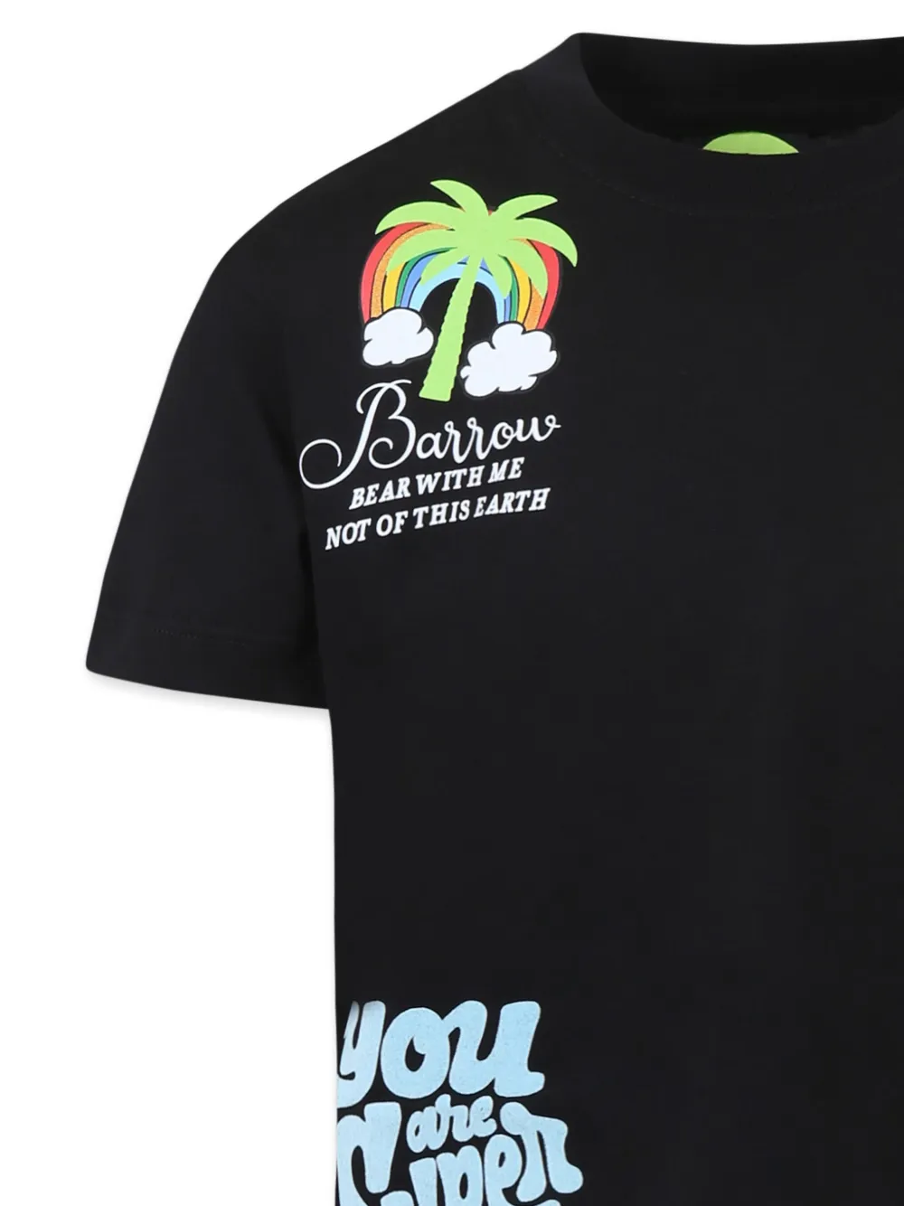 Barrow kids T-shirt met logoprint Zwart