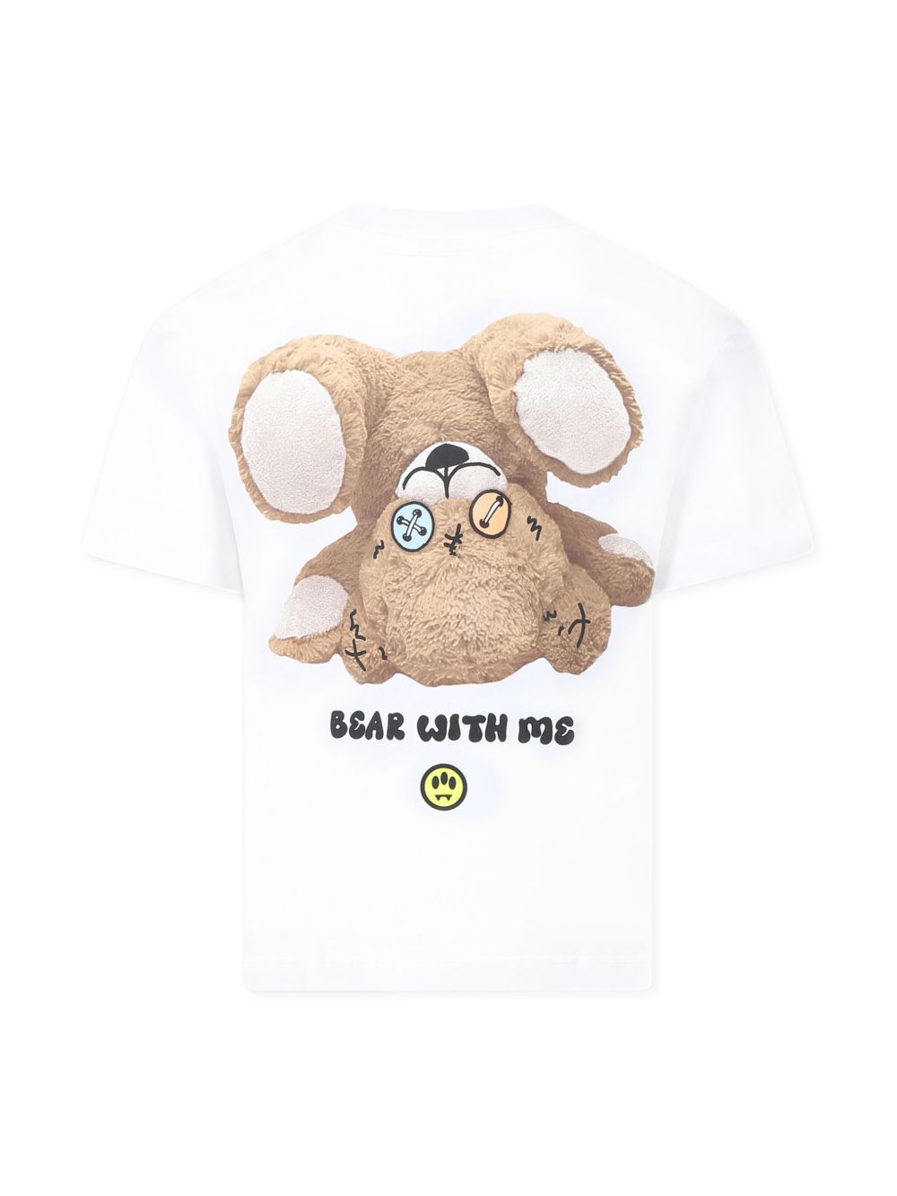 Barrow kids teddy bear-print T-shirt - Wit