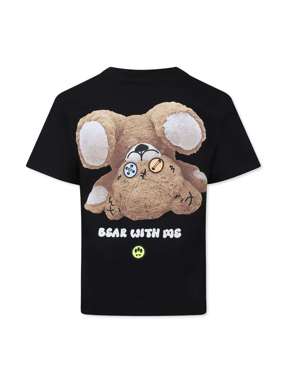 Barrow kids teddy bear-print T-shirt - Zwart