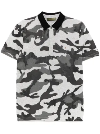 Valentino Garavani カモフラージュ ポロシャツ | グレー | FARFETCH JP