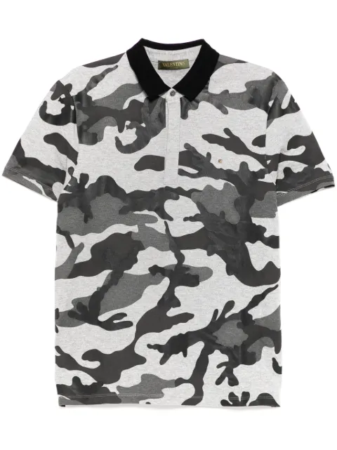 Valentino Garavani camouflage-pattern polo shirts