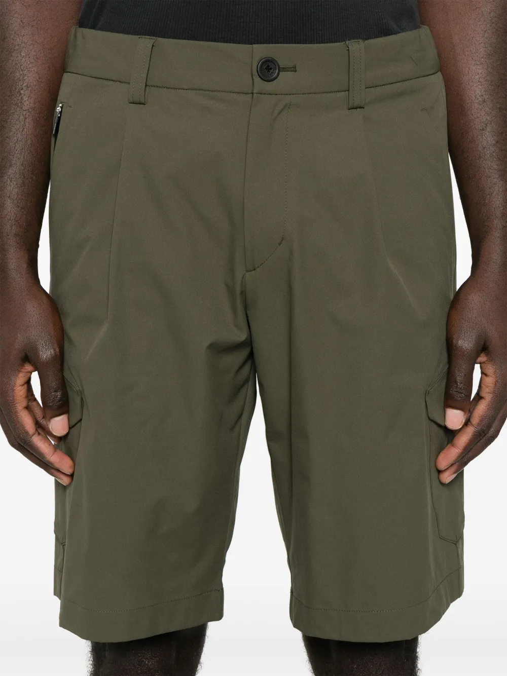 Herno Geplooide shorts Groen