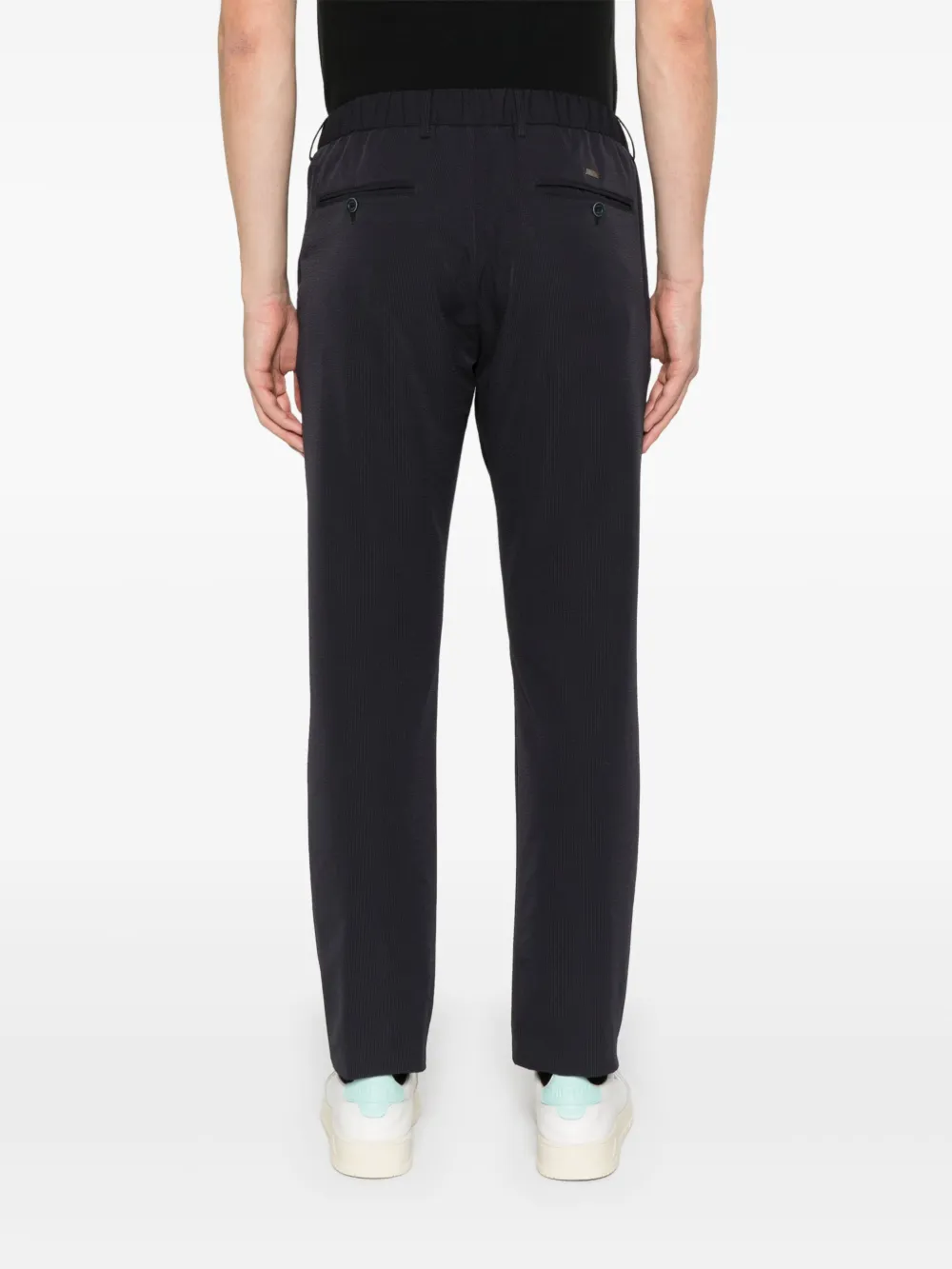 Herno Seersucker broek Blauw