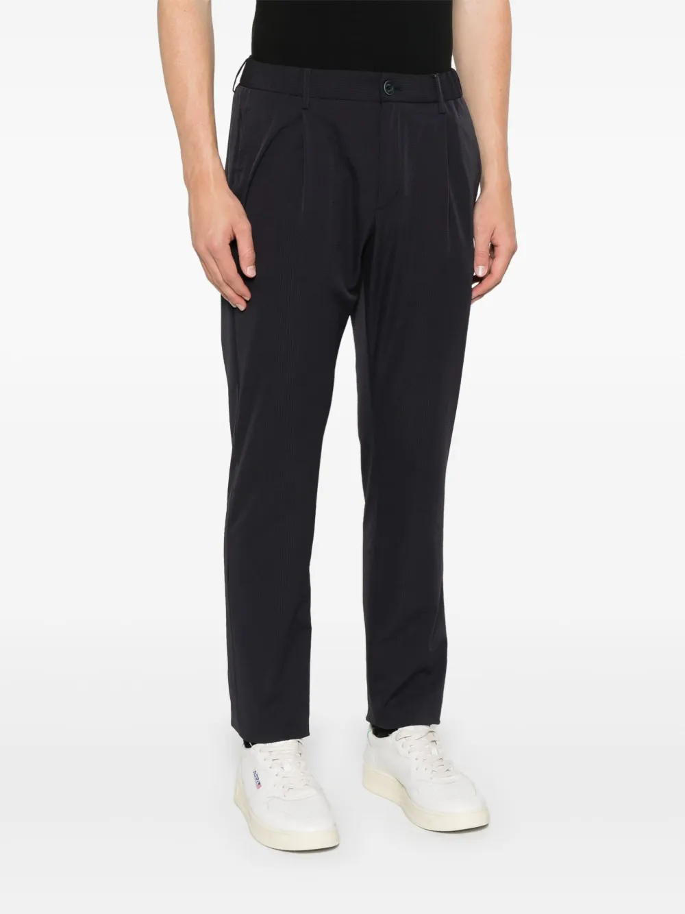Herno Seersucker broek Blauw