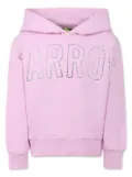 Barrow kids logo-embellished hoodie - Pink