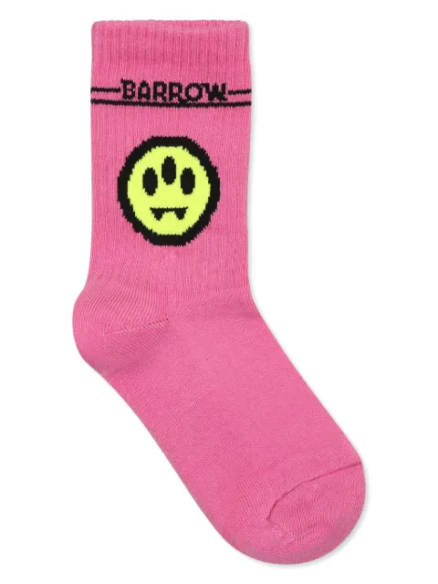 Barrow kids calcetines tejidos con logo en intarsia