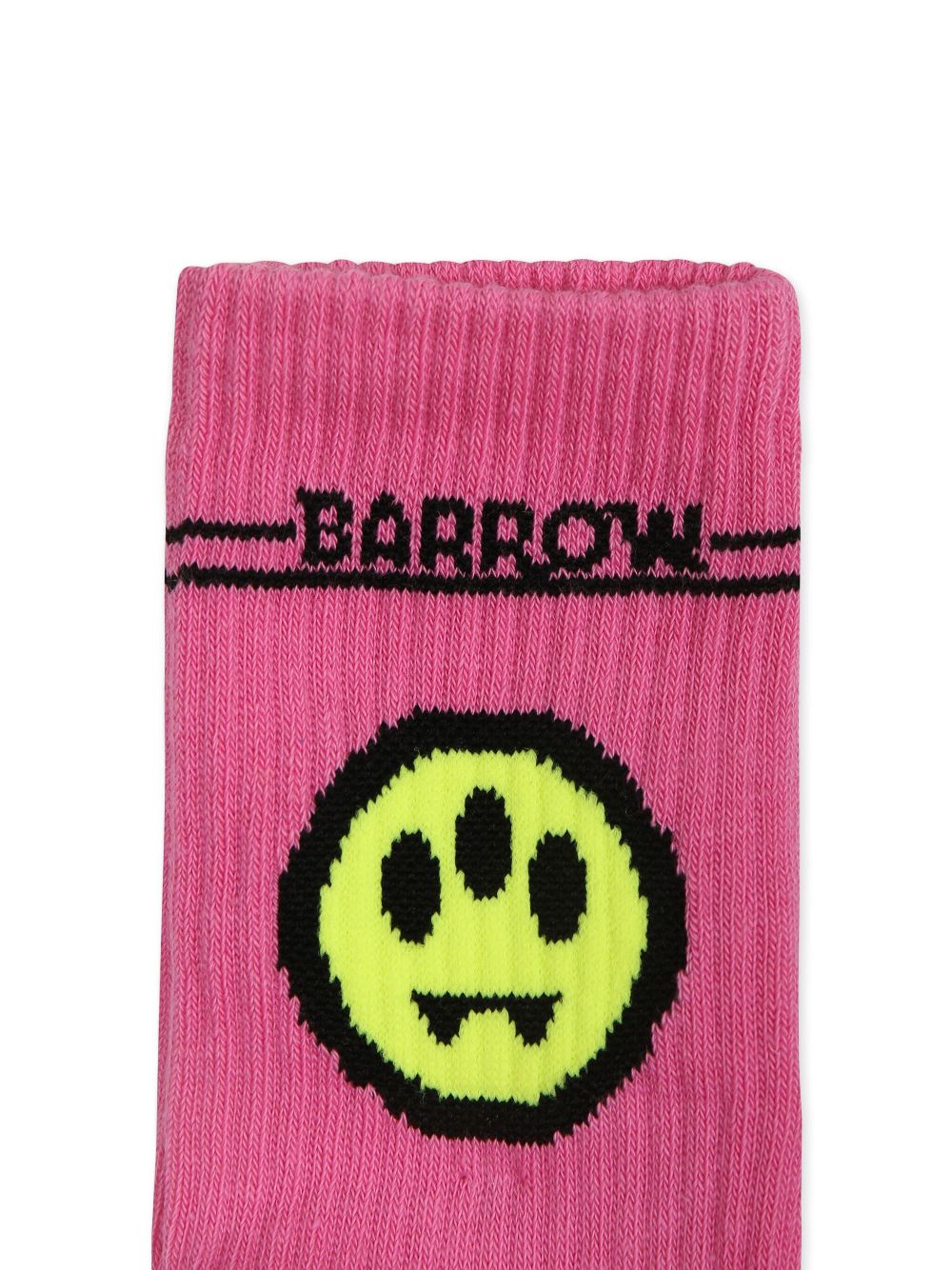 Barrow kids intarsia knit-logo socks - Pink