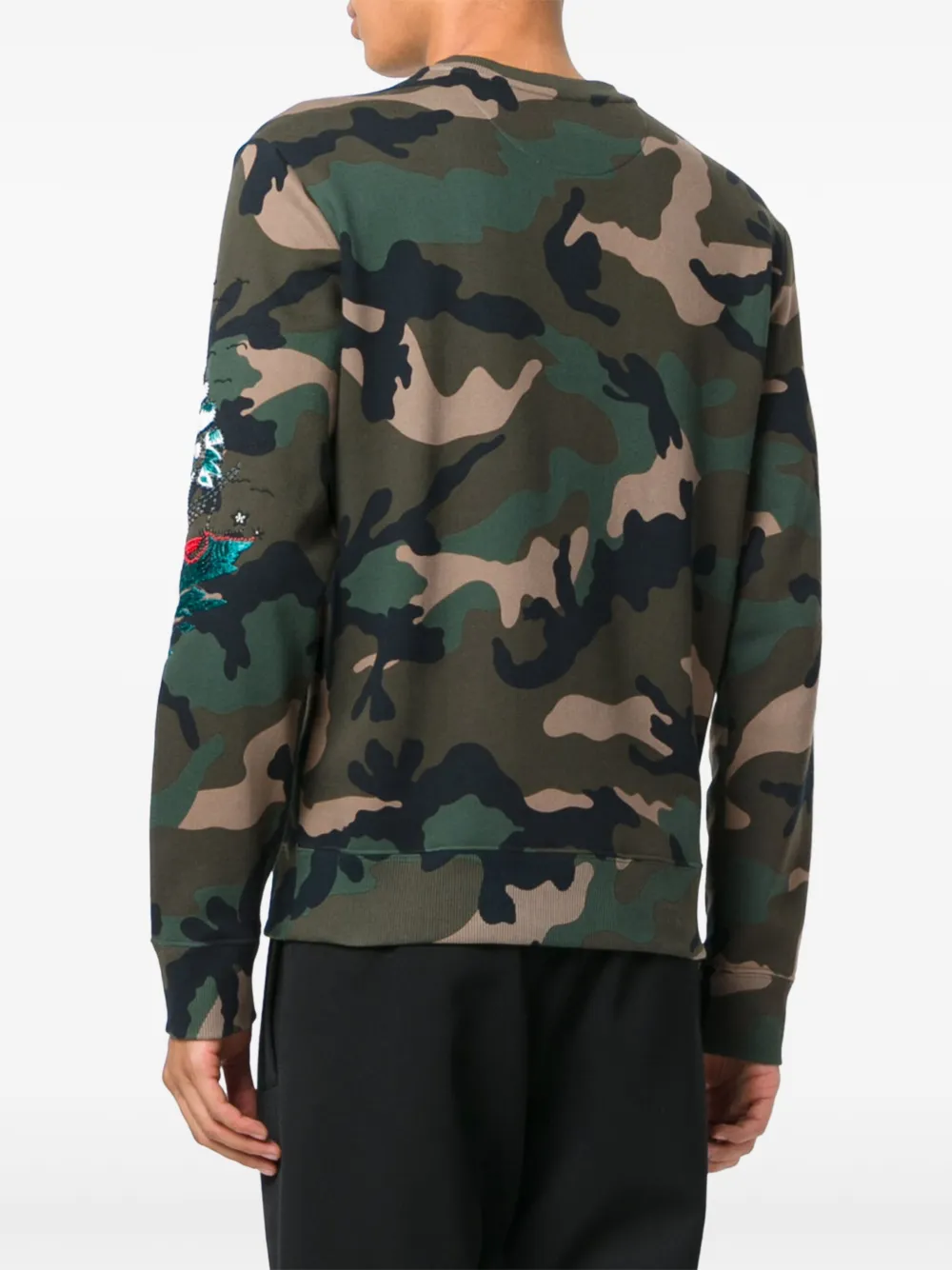 Valentino Garavani Sweater met camouflageprint Groen