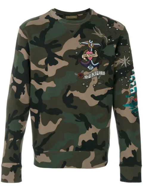 Valentino Garavani camouflage-print sweatshirt