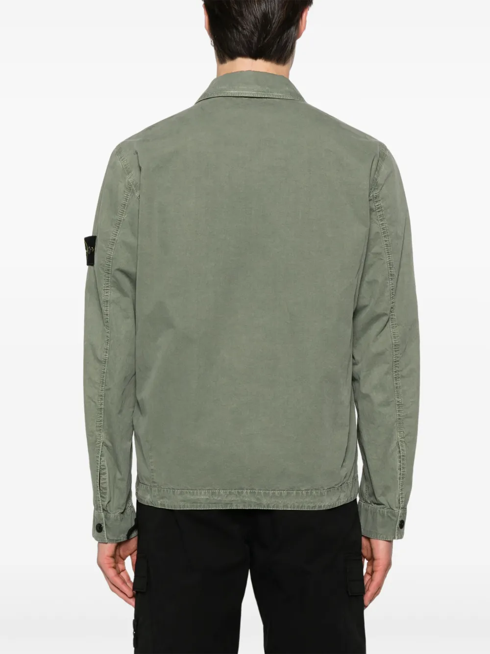 Stone Island Overhemd met Compass-logopatch Groen