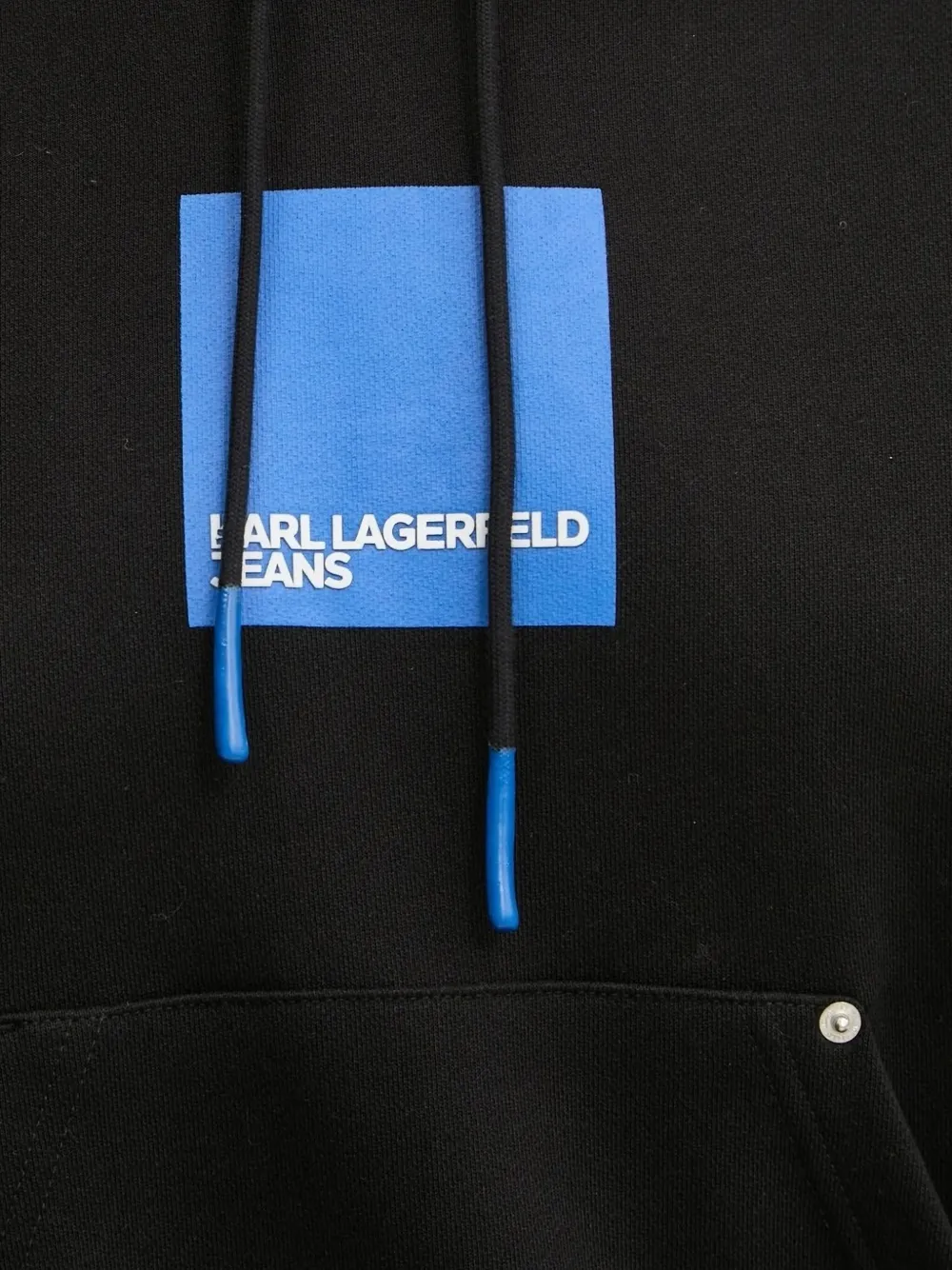 Karl Lagerfeld Jeans logo-print hoodie Zwart