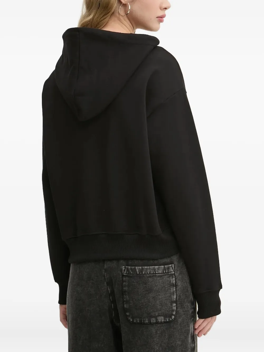 Karl Lagerfeld Jeans logo-print hoodie Zwart