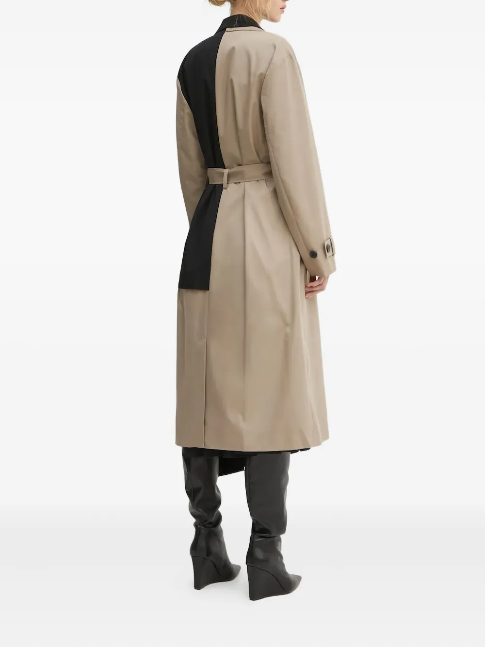 Karl Lagerfeld Jeans Trenchcoat met ceintuur Beige