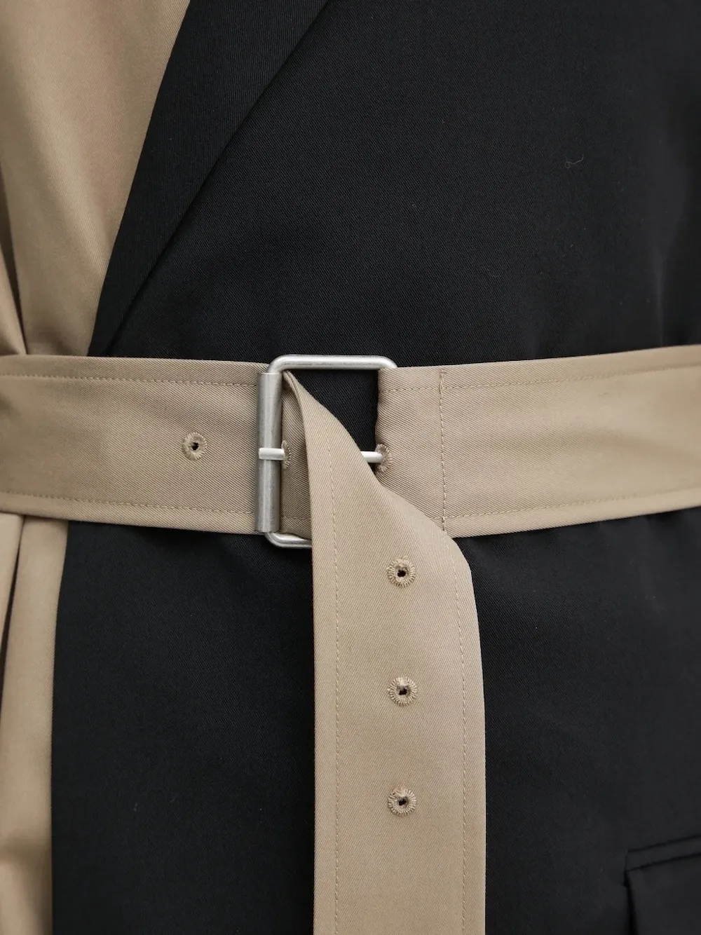 Karl Lagerfeld Jeans Trenchcoat met ceintuur Beige