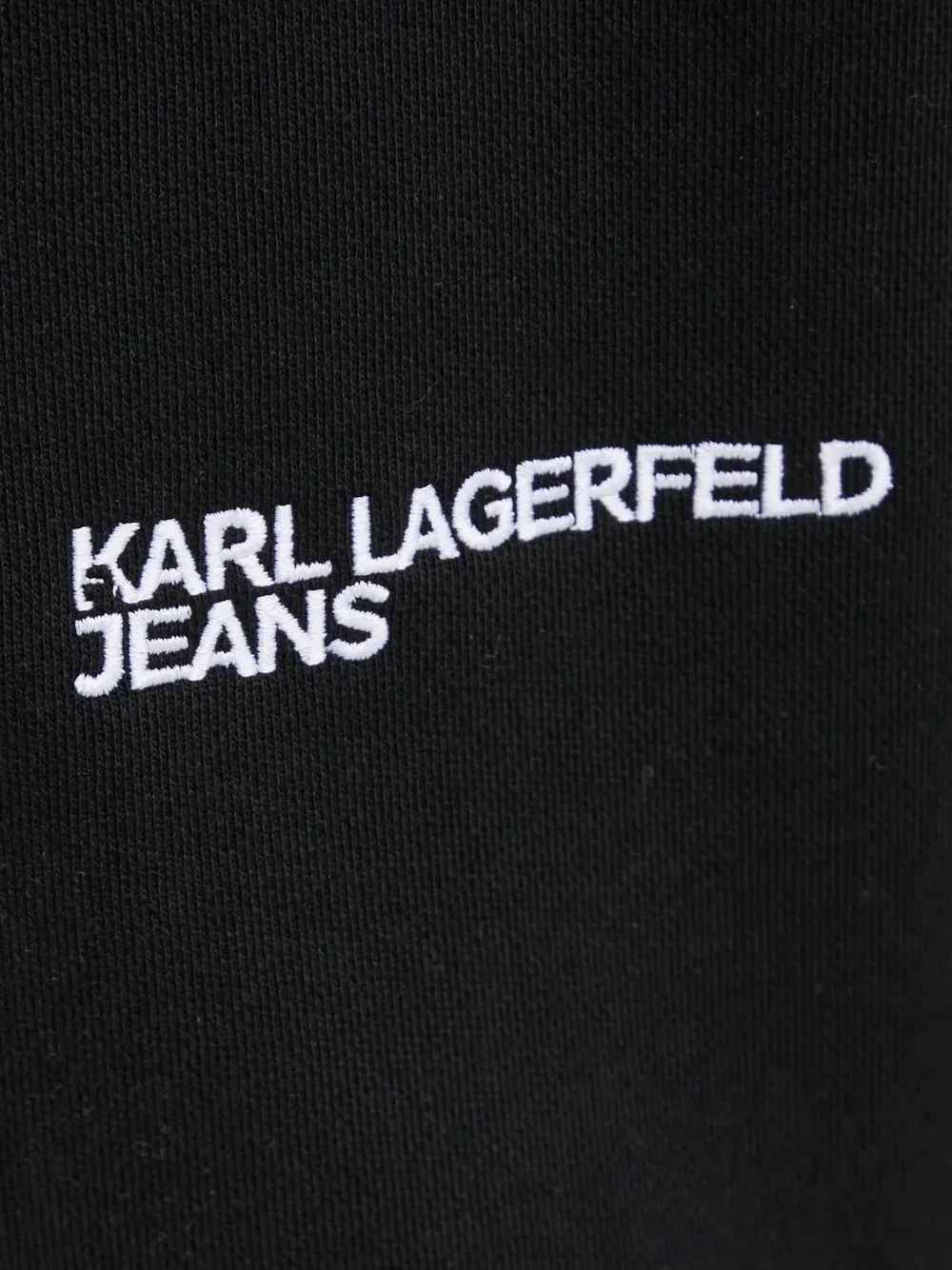 Karl Lagerfeld Jeans Sweater met geborduurd logo Zwart