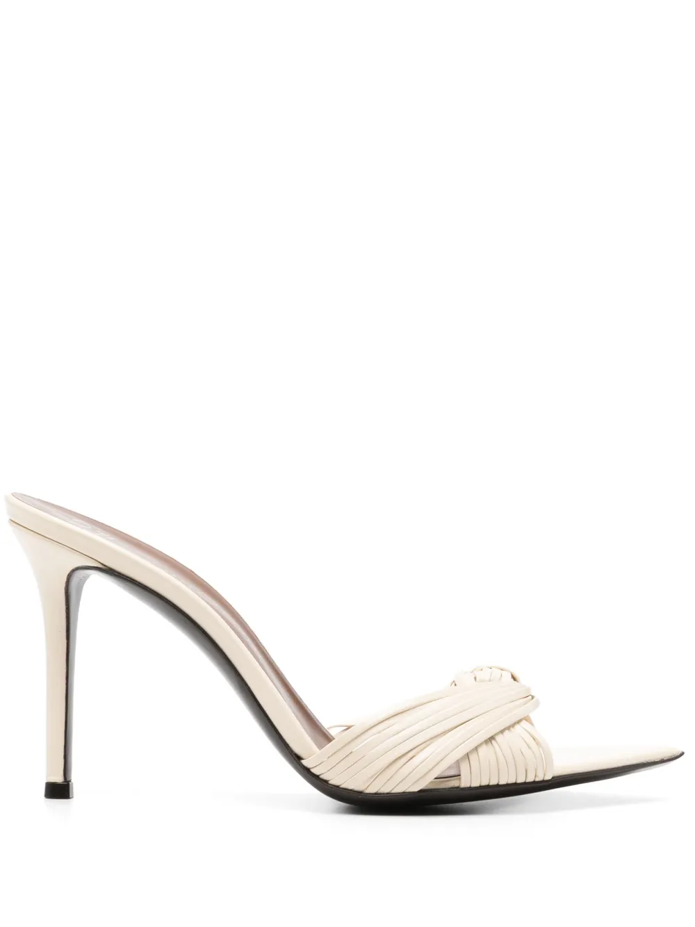 Giuseppe Zanotti 90mm Intriigo Knot mules Neutrals