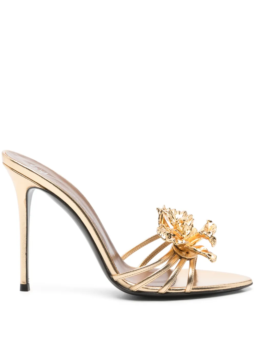 Giuseppe Zanotti 110 mm Orchid muiltjes Goud