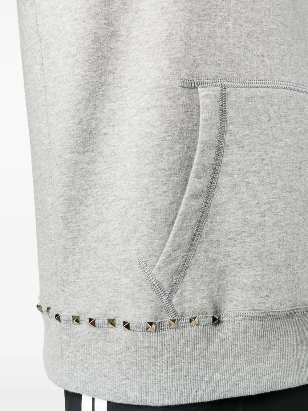 Valentino Garavani Rockstud hoodie Grijs