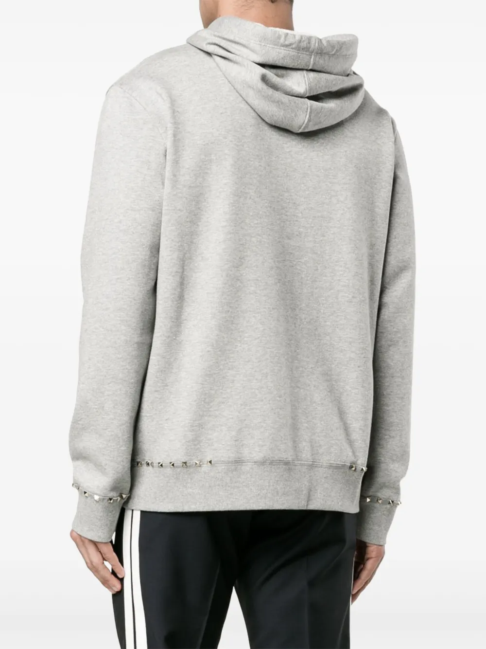 Valentino Garavani Rockstud hoodie Grijs