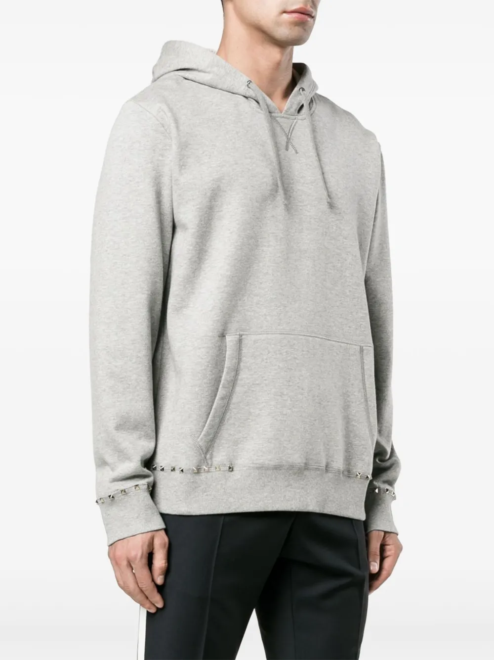 Valentino Garavani Rockstud hoodie Grijs