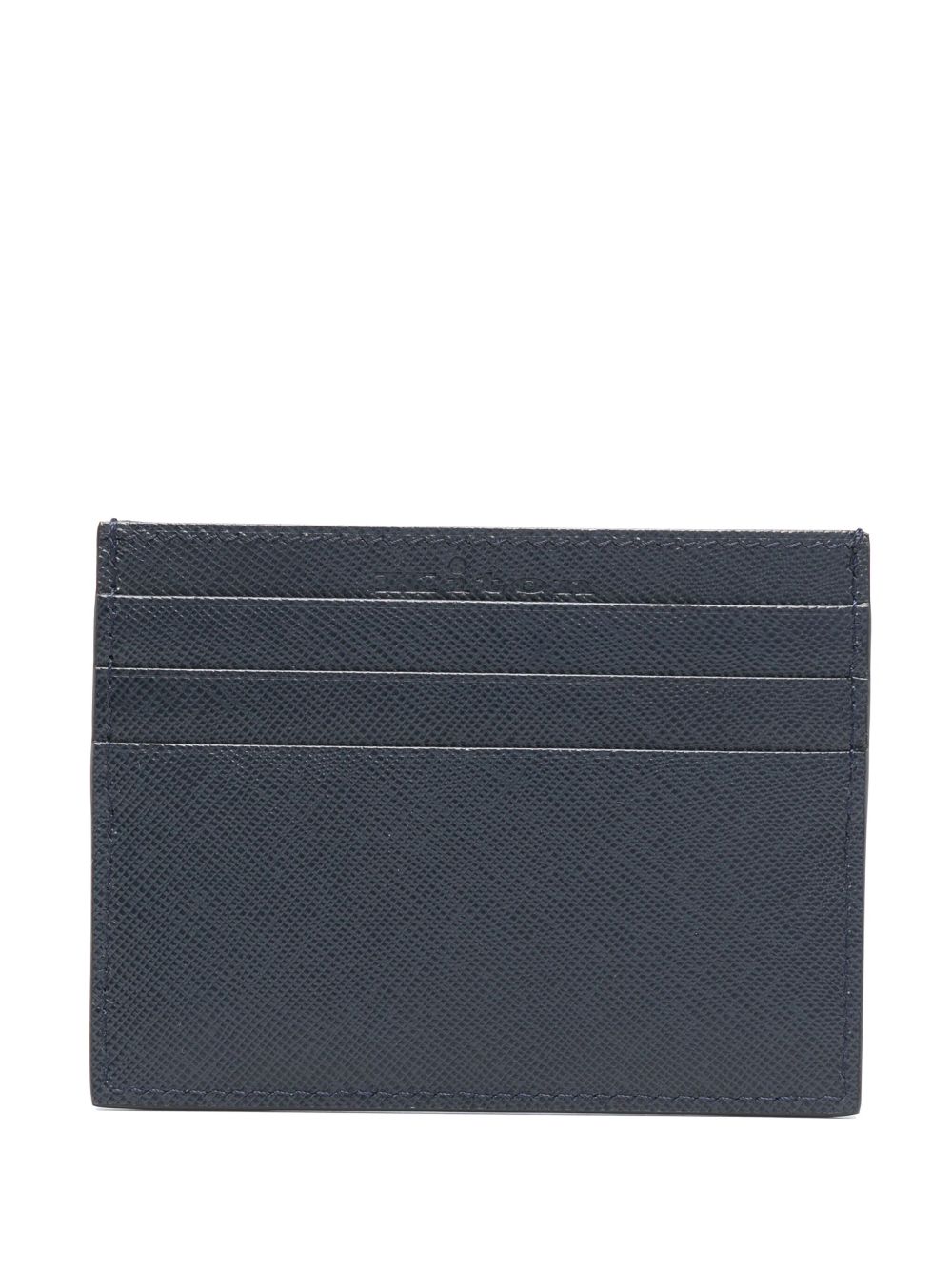 Kiton leather card holder - Blauw