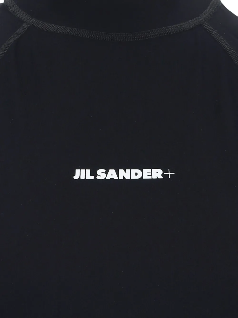 Jil Sander T-shirt met logoprint Zwart