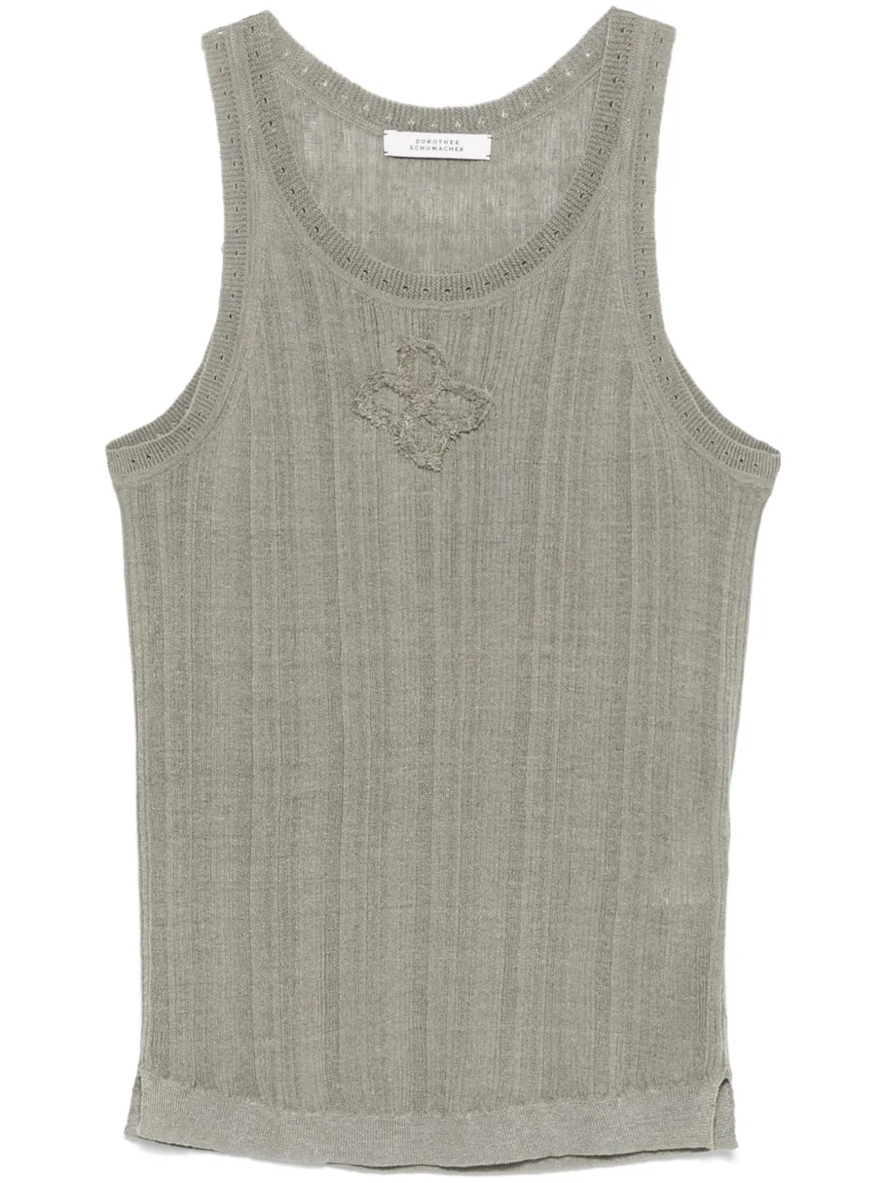 Dorothee Schumacher Ribbed Tank Top | Green | FARFETCH